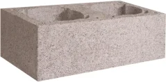 Komínová tvárnice 770 x 380 x 245mm ∅ 290 mm - dvouprůduchový komín