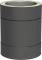 Komínová roura izolovaná 250mm DW-BLACK