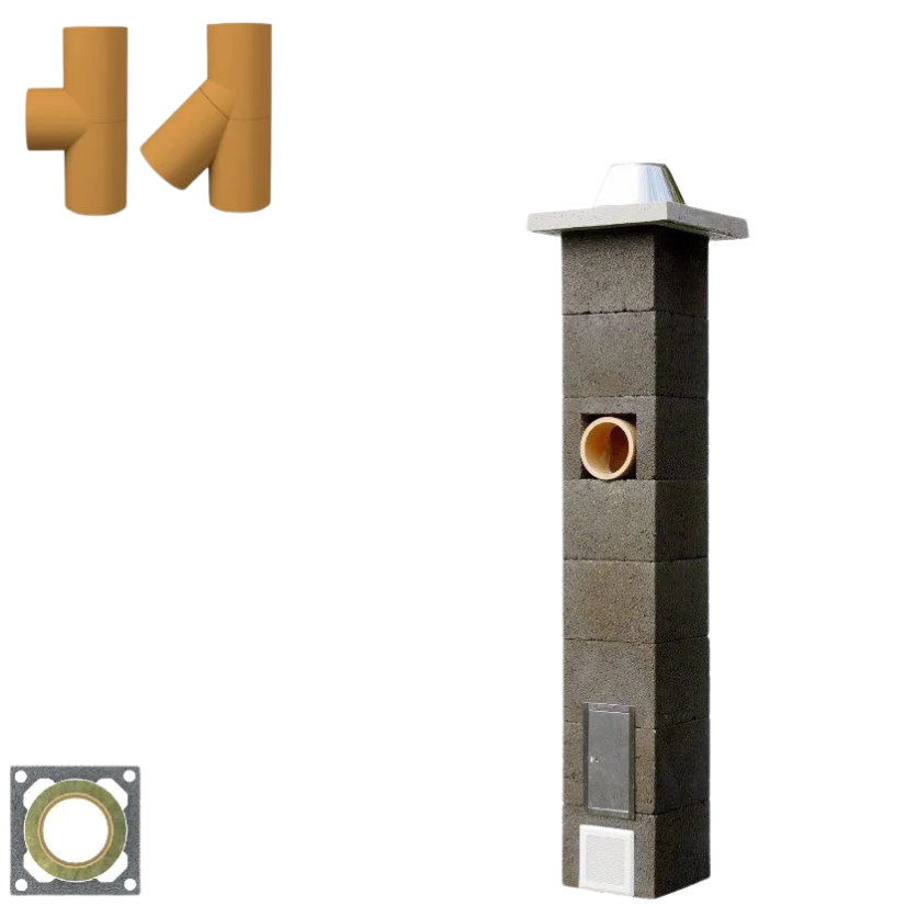 Jednoprůduchový komín UNI-TERM STANDARD - průměr 160 mm
