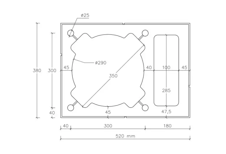 Nadstřešní prstence pro jednoprůduchový komín s ventilační šachtou