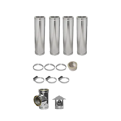 Nerezový izolovaný komín DINAK DW - průměr 180 mm Nerezový izolovaný komín DINAK DW - průměr 180 mm