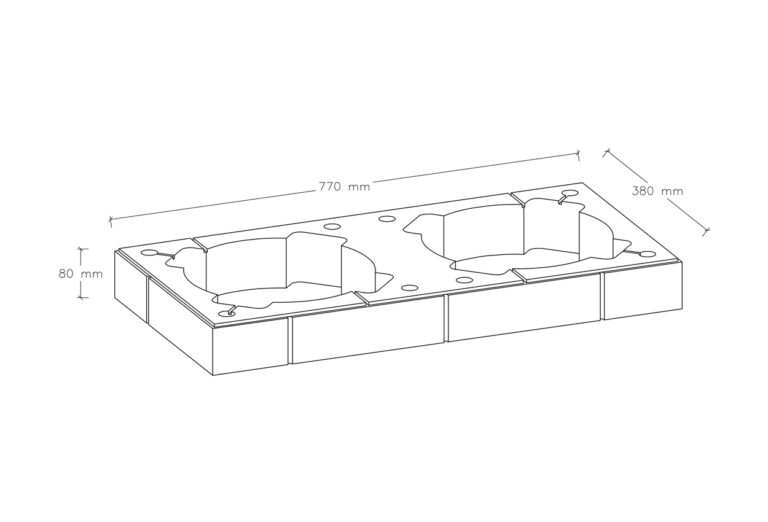 Nadstřešní prstence pro dvouprůduchový komín