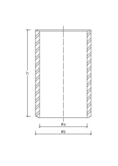 Komínová vložka KV výška 330 mm