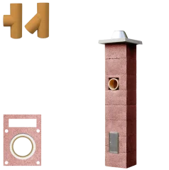 Jednoprůduchový komín UNI-TERM PASSIVE s vent. šachtou - průměr 160mm