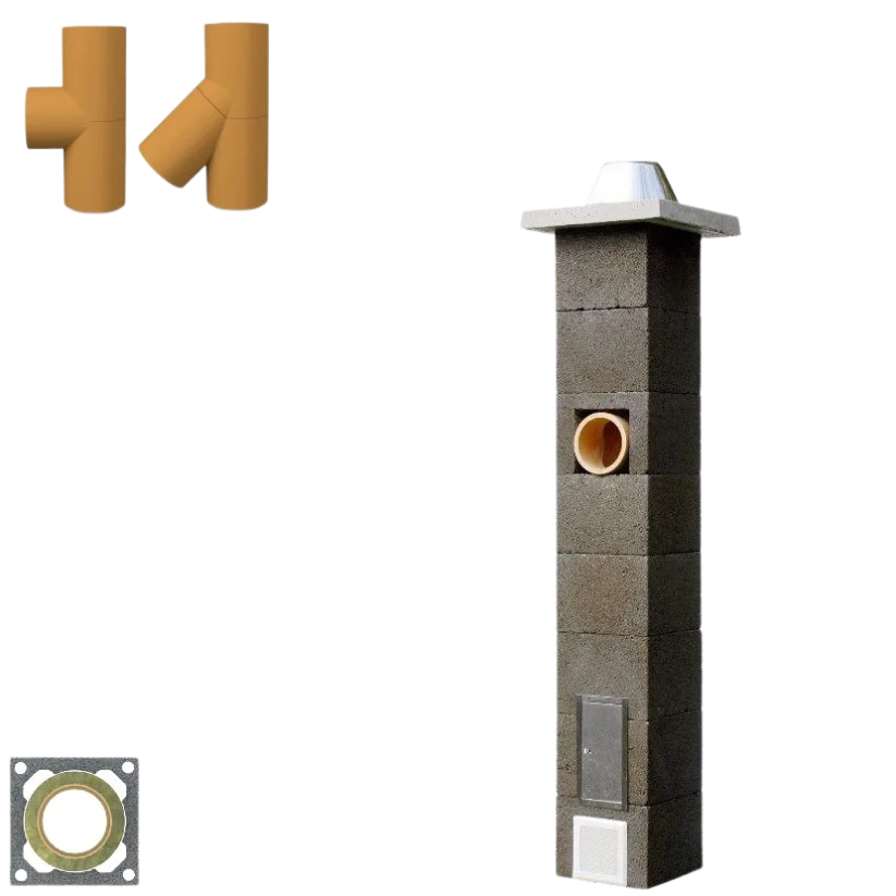 Jednoprůduchový komín UNI-TERM STANDARD - průměr 180mm