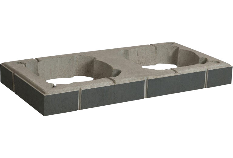 Nadstřešní prstence pro dvouprůduchový komín